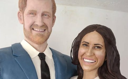 Prince Harry and Meghan Markle Get Turned Into a Life-Size Cake