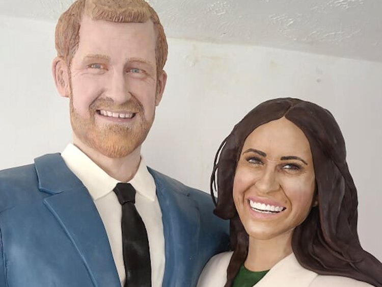 Prince Harry and Meghan Markle Get Turned Into a Life-Size Cake